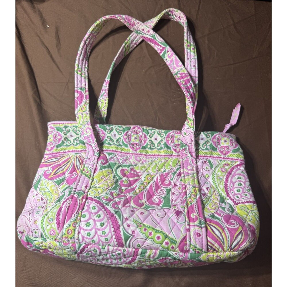Vera Bradley Betsy Shoulder Bag Tote Pinwheel Pink VGUC